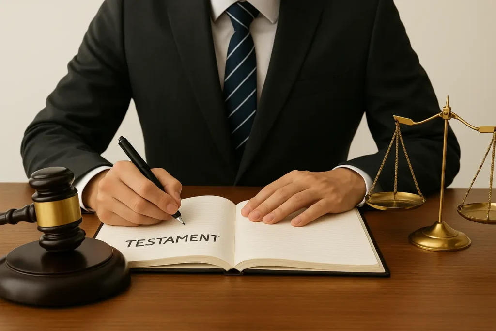 Prawo spadkowe – dokument testamentu i dziedziczenie majątku.